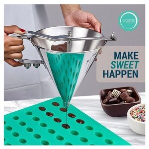 Stainless Steel Confectionery Dispenser Funnel Commercial Grade New